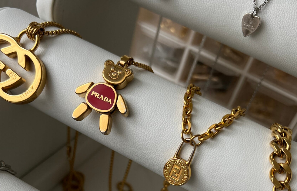 Prada reworked necklace deals