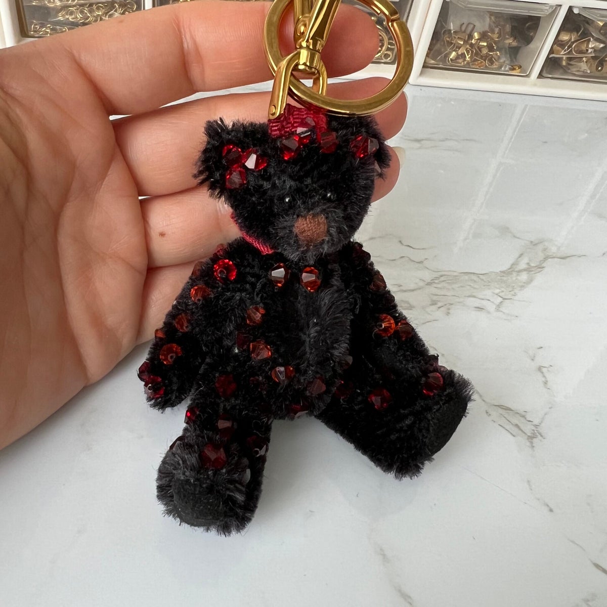Prada keychain bear hotsell