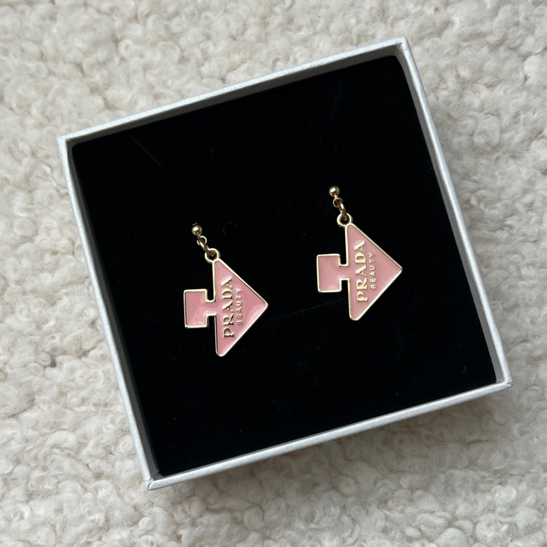 Prada pink beauty gift charms | Earrings