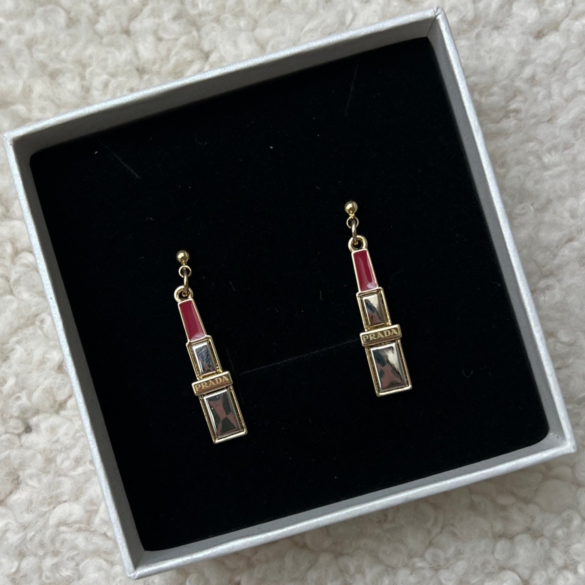 Prada beauty gift lipstick charms | Earrings