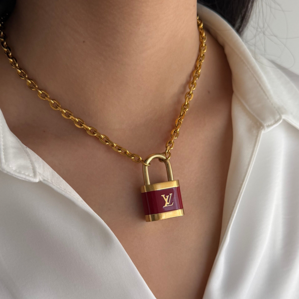 Louis vuitton lock bagcharm | Necklace.