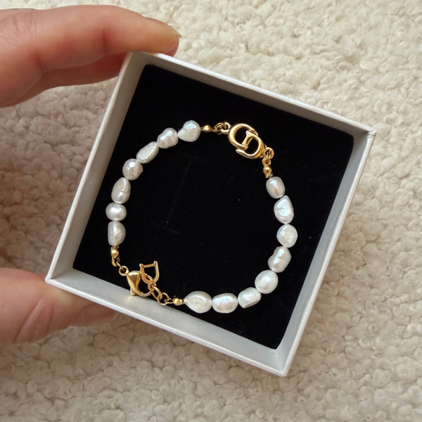 Dior bracelet charm | Fresh water bracelet.