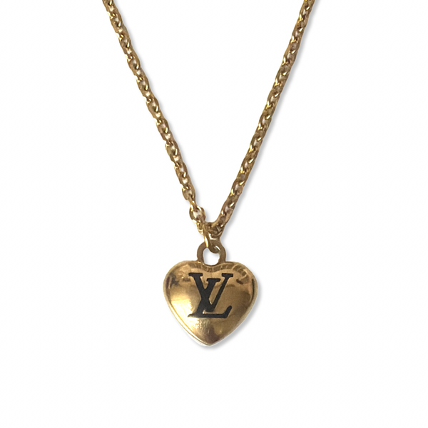 Louis Vuitton small heart keychain charm - Necklace.
