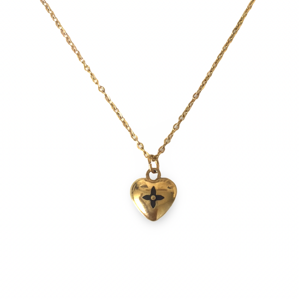 Louis Vuitton heart keychain charm - necklace.
