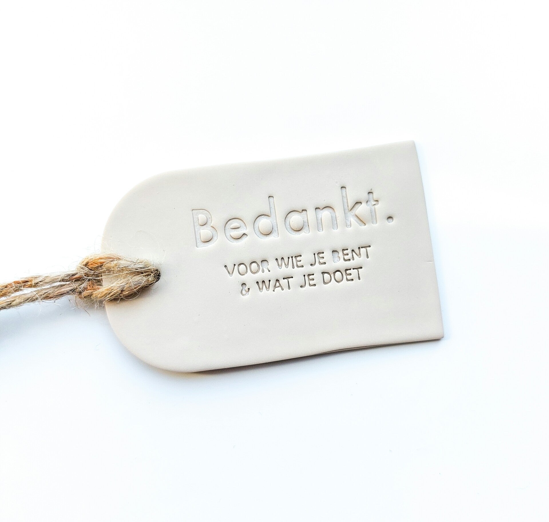 Cadeaulabel 'Bedankt'