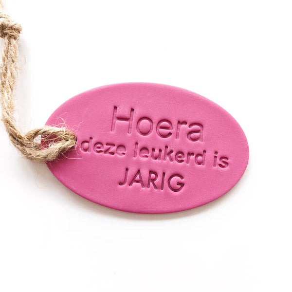 Cadeaulabel 'Hoera'