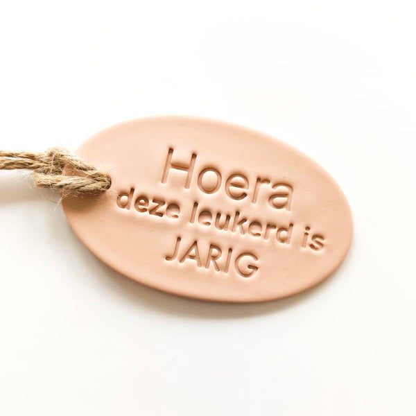 Cadeaulabel 'Hoera'