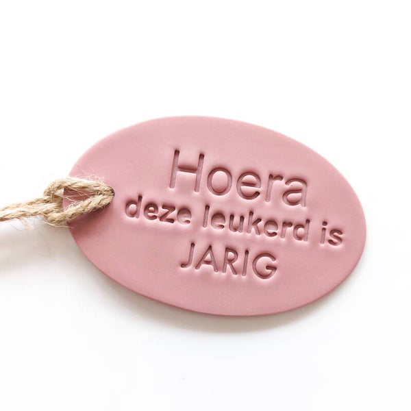 Cadeaulabel 'Hoera'