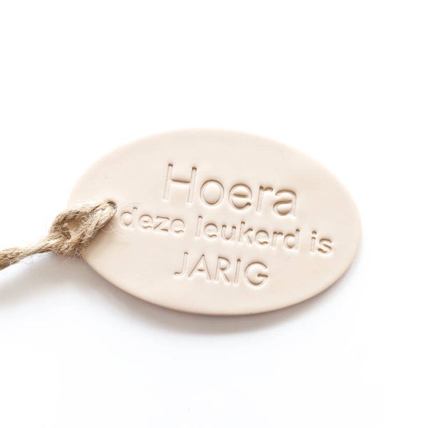 Cadeaulabel 'Hoera'