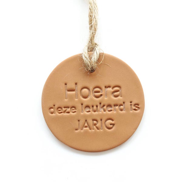 Cadeaulabel 'Hoera'