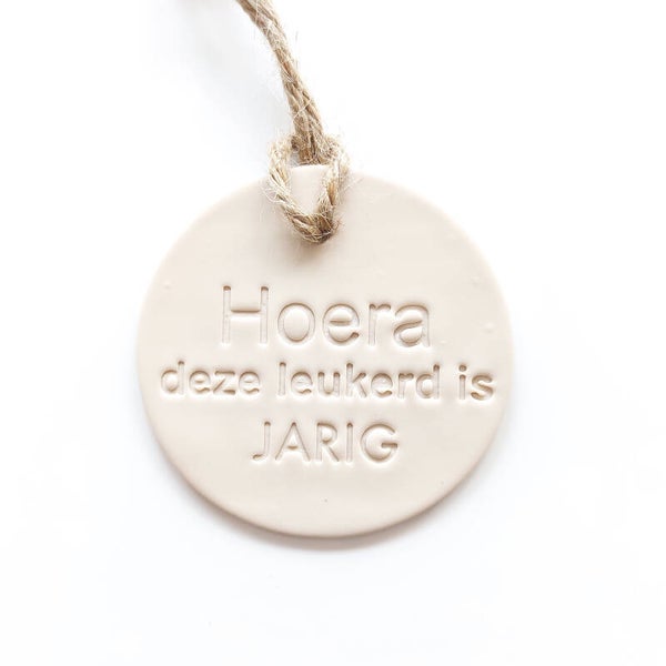 Cadeaulabel 'Hoera'