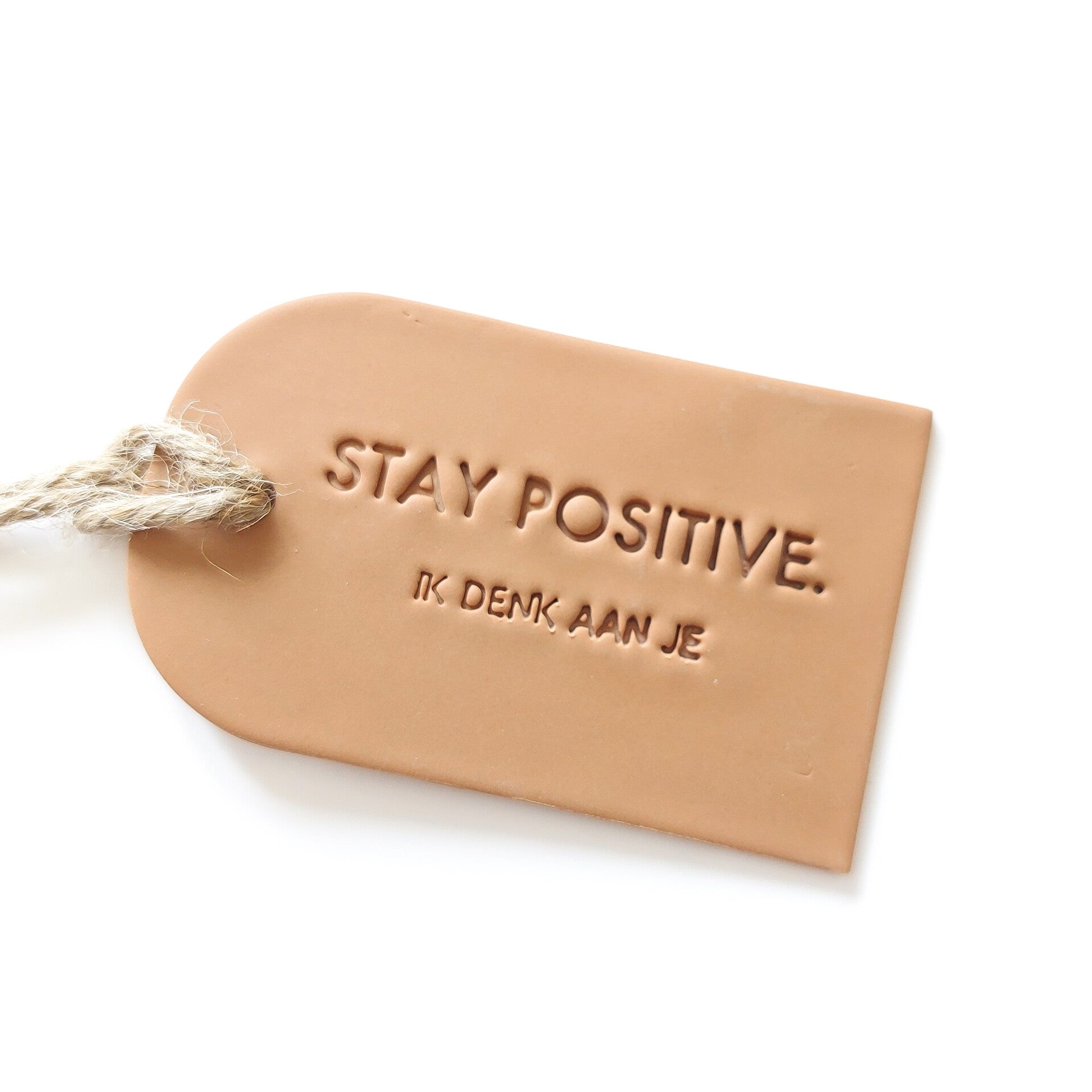 Cadeaulabel 'Stay positive'