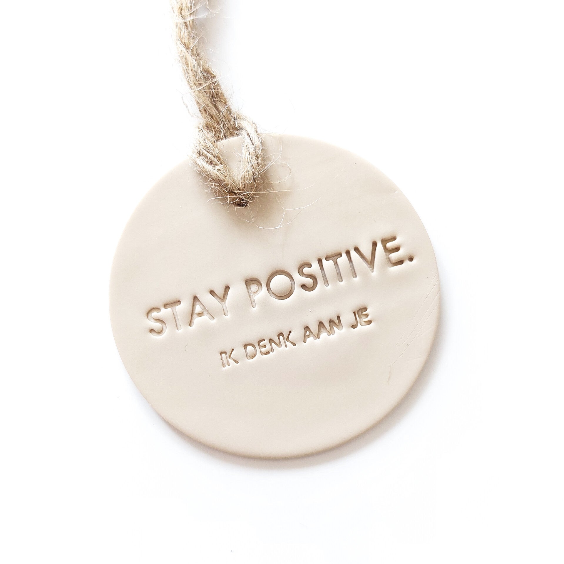 Cadeaulabel 'Stay positive'