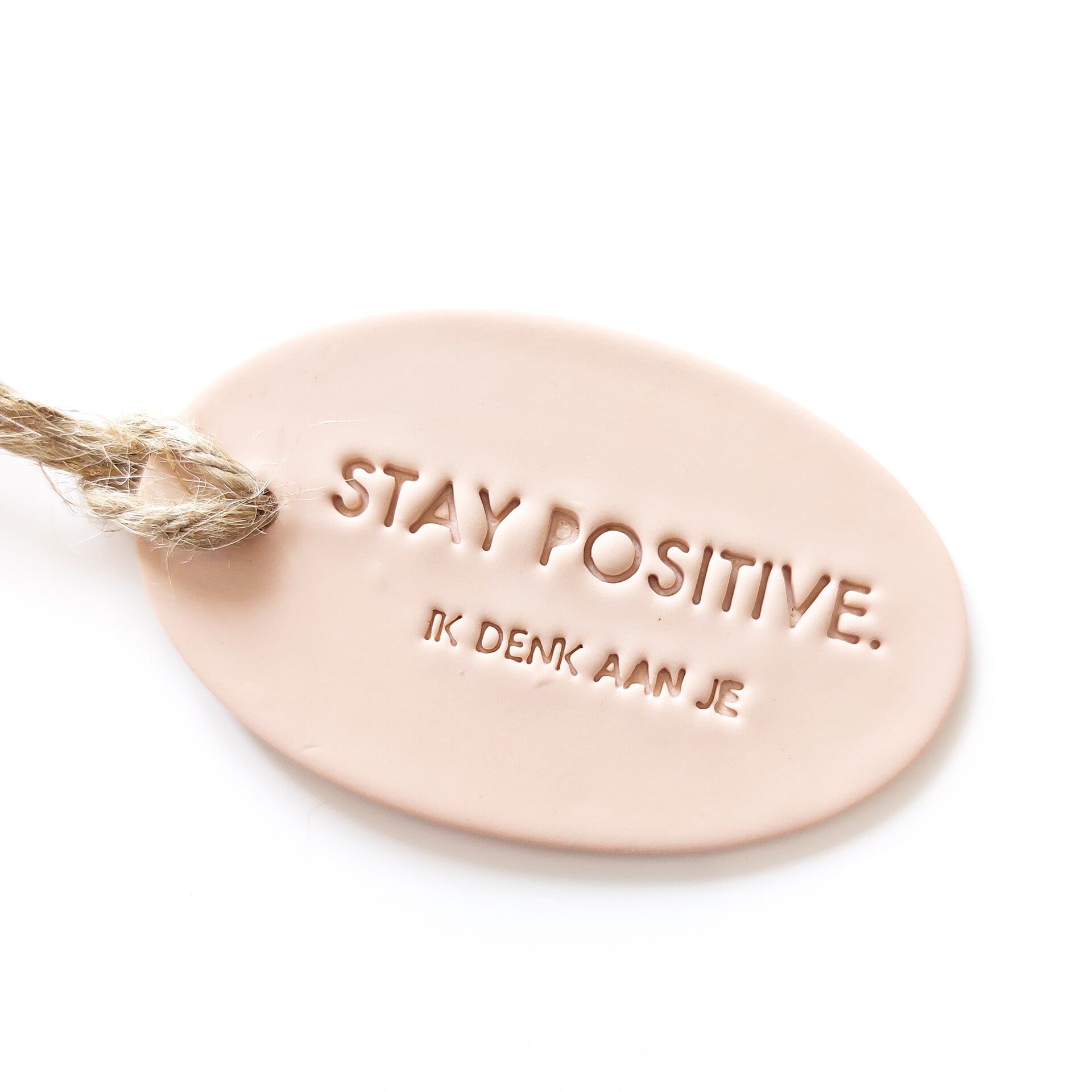 Cadeaulabel 'Stay positive'