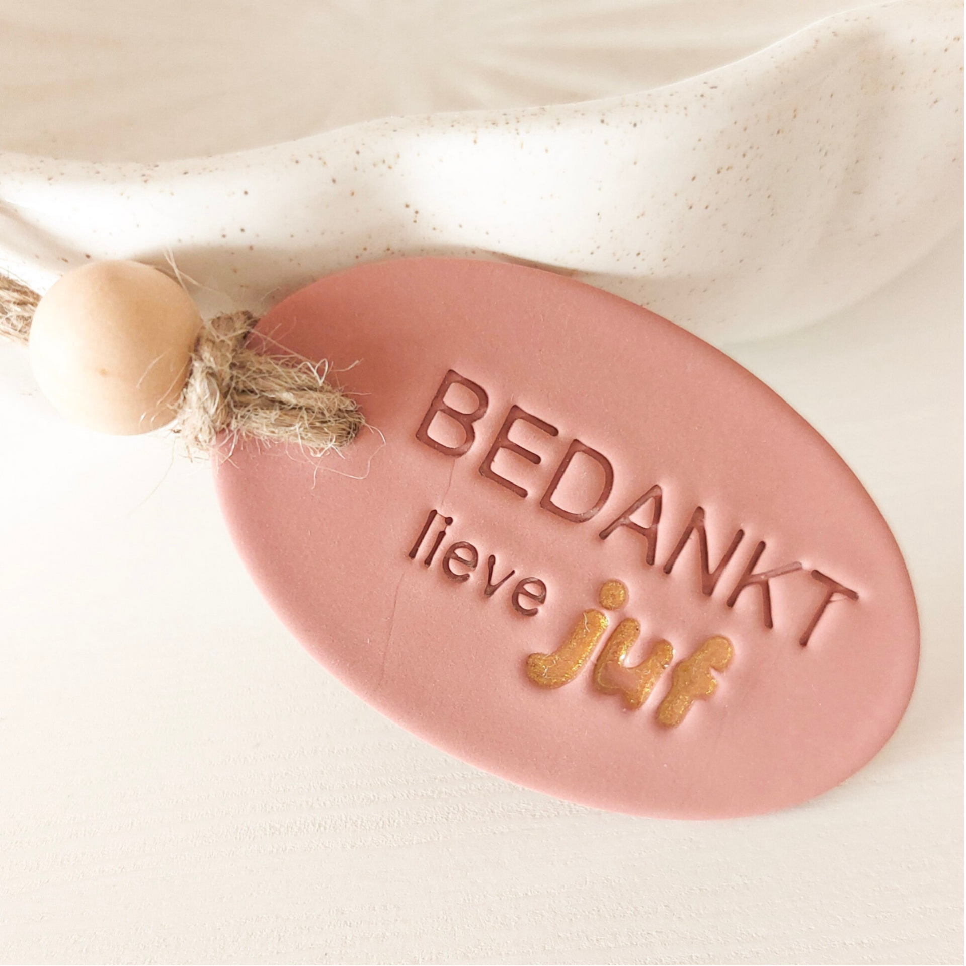 Bedankt lieve juf | apricot glow