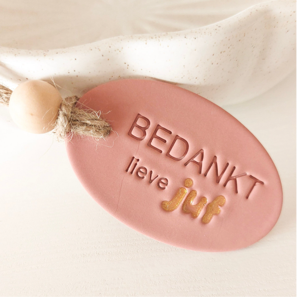 Bedankt lieve juf | apricot glow