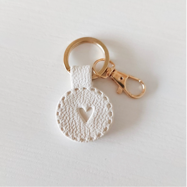 Sleutelhanger Hart | latte licht