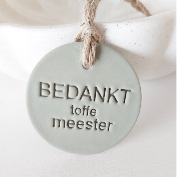 Bedankt toffe meester | hazel