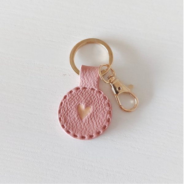 Sleutelhanger Hart | apricot glow