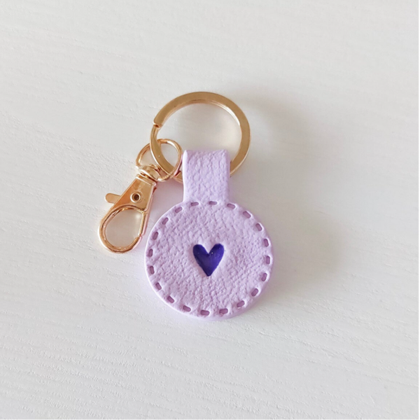 Sleutelhanger Hart | lila