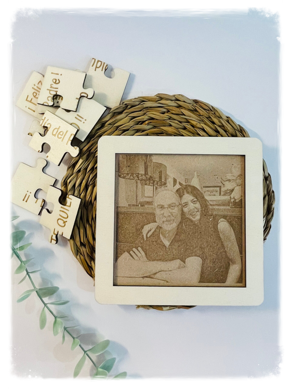 PUZZLE CON FOTO Y MENSAJE