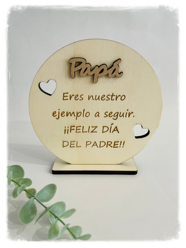 PLACA REDONDA PAPÁ