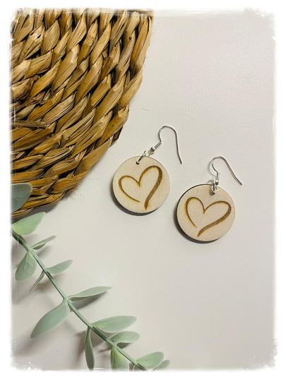 PENDIENTES DE MADERA