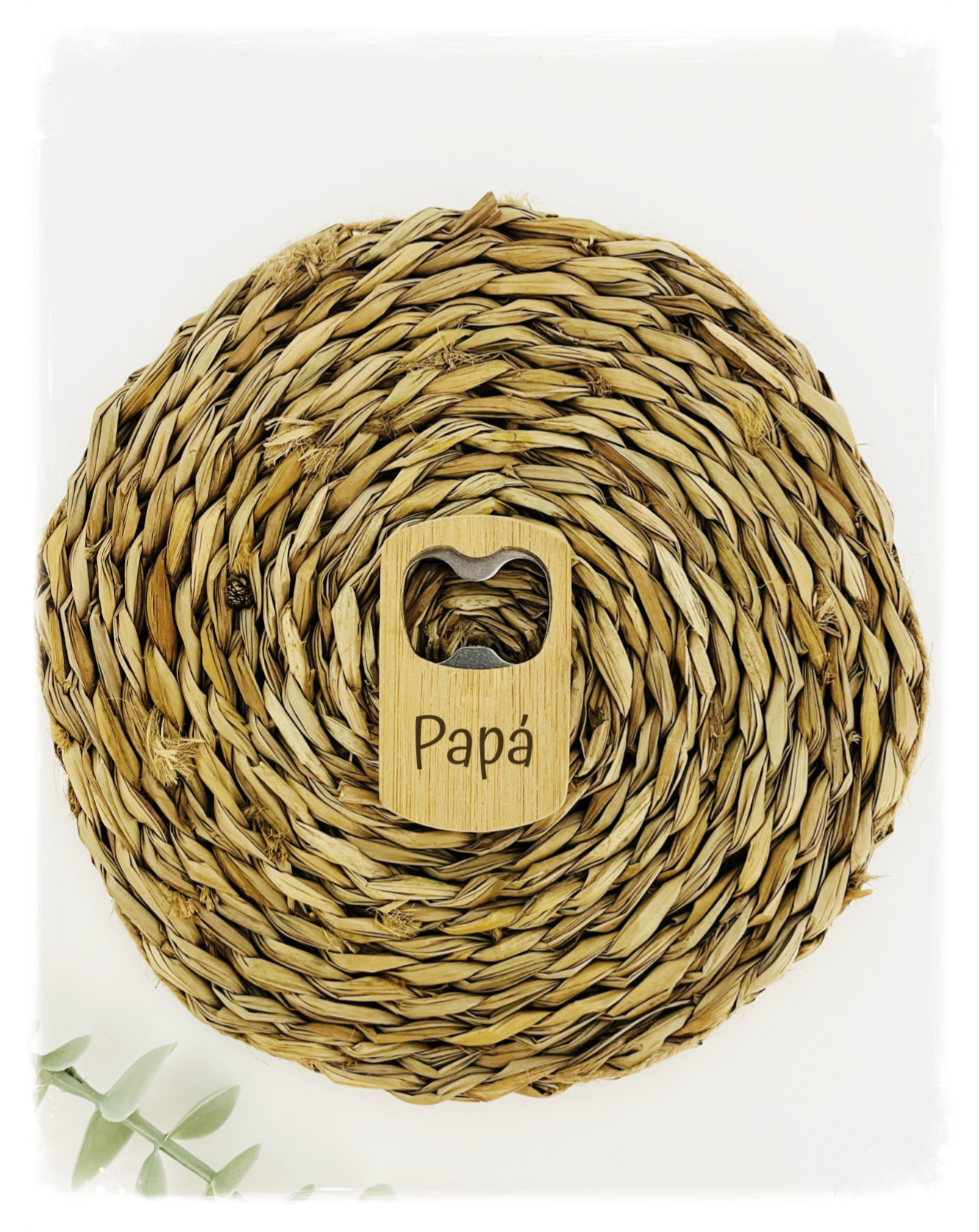 ABRIDOR IMANTADO BAMBÚ RECTANGULAR PAPÁ