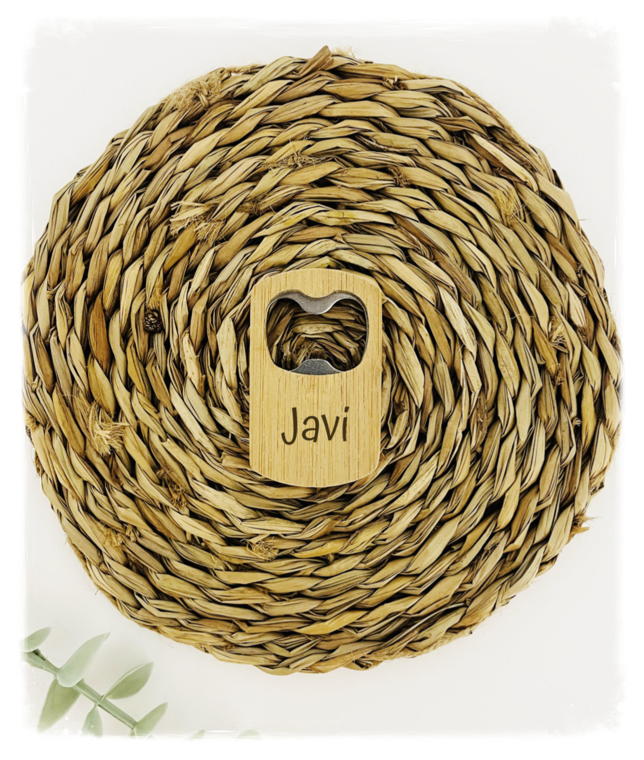 ABRIDOR IMANTADO BAMBÚ RECTANGULAR