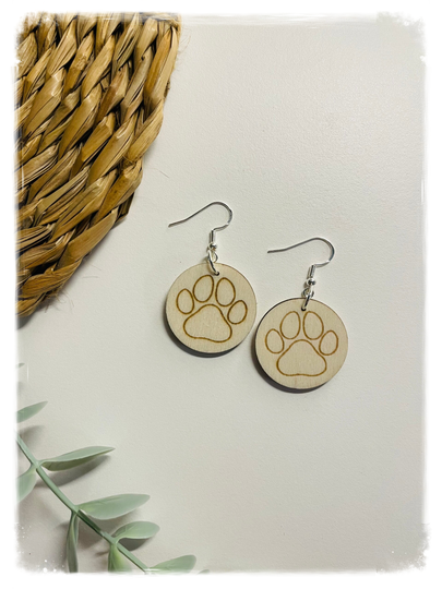 PENDIENTES DE MADERA