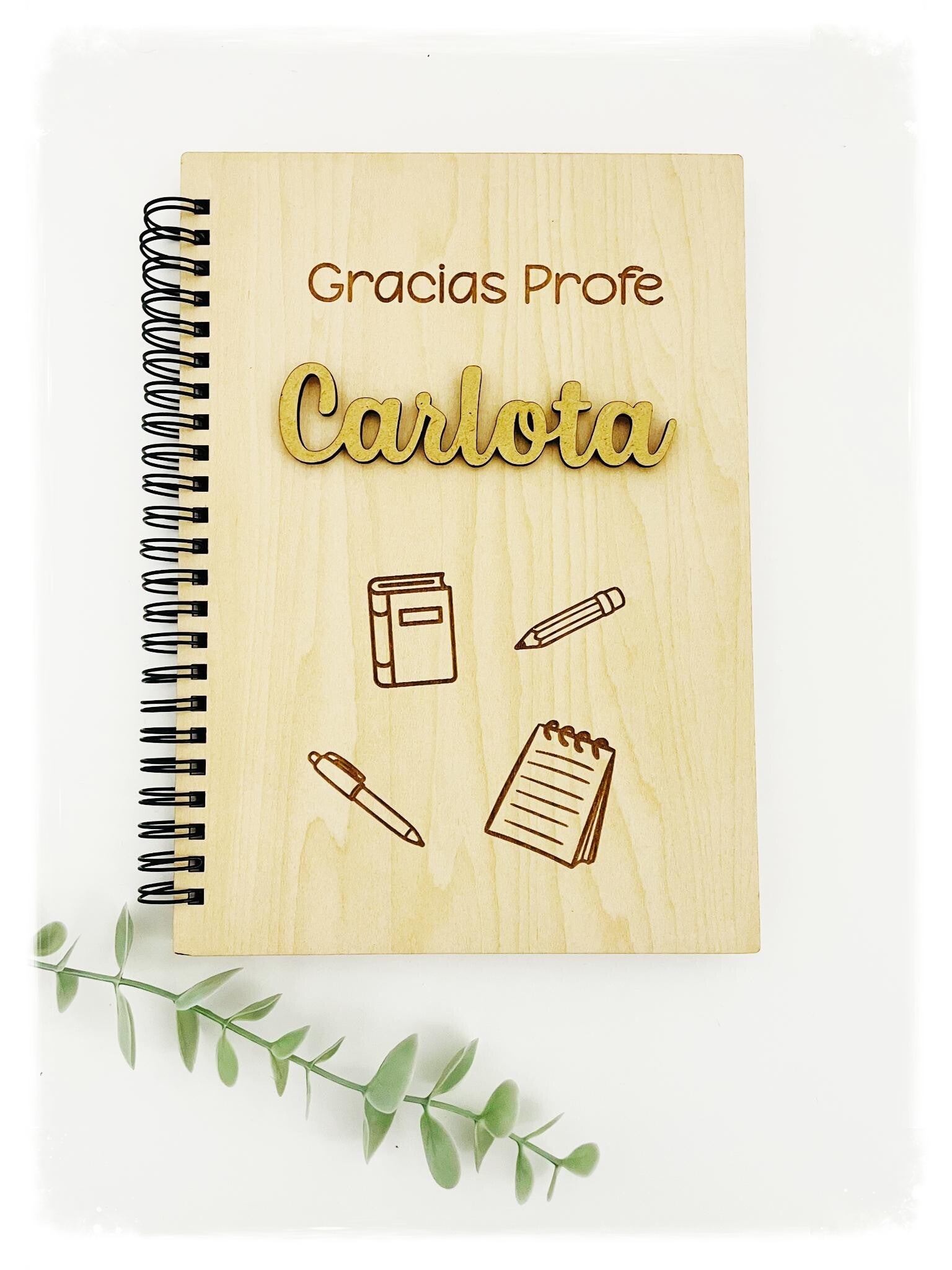 LIBRETA MADERA PROFE DINA5