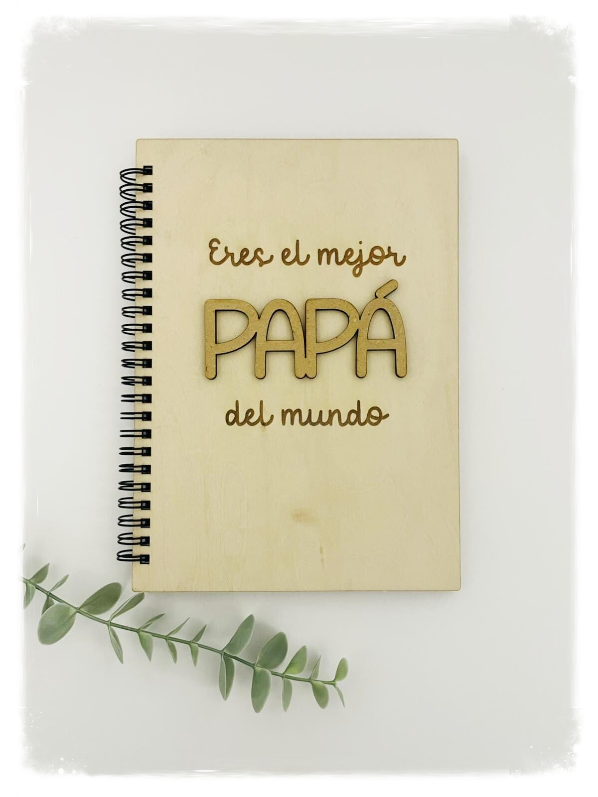 LIBRETA MADERA PAPÁ DINA5