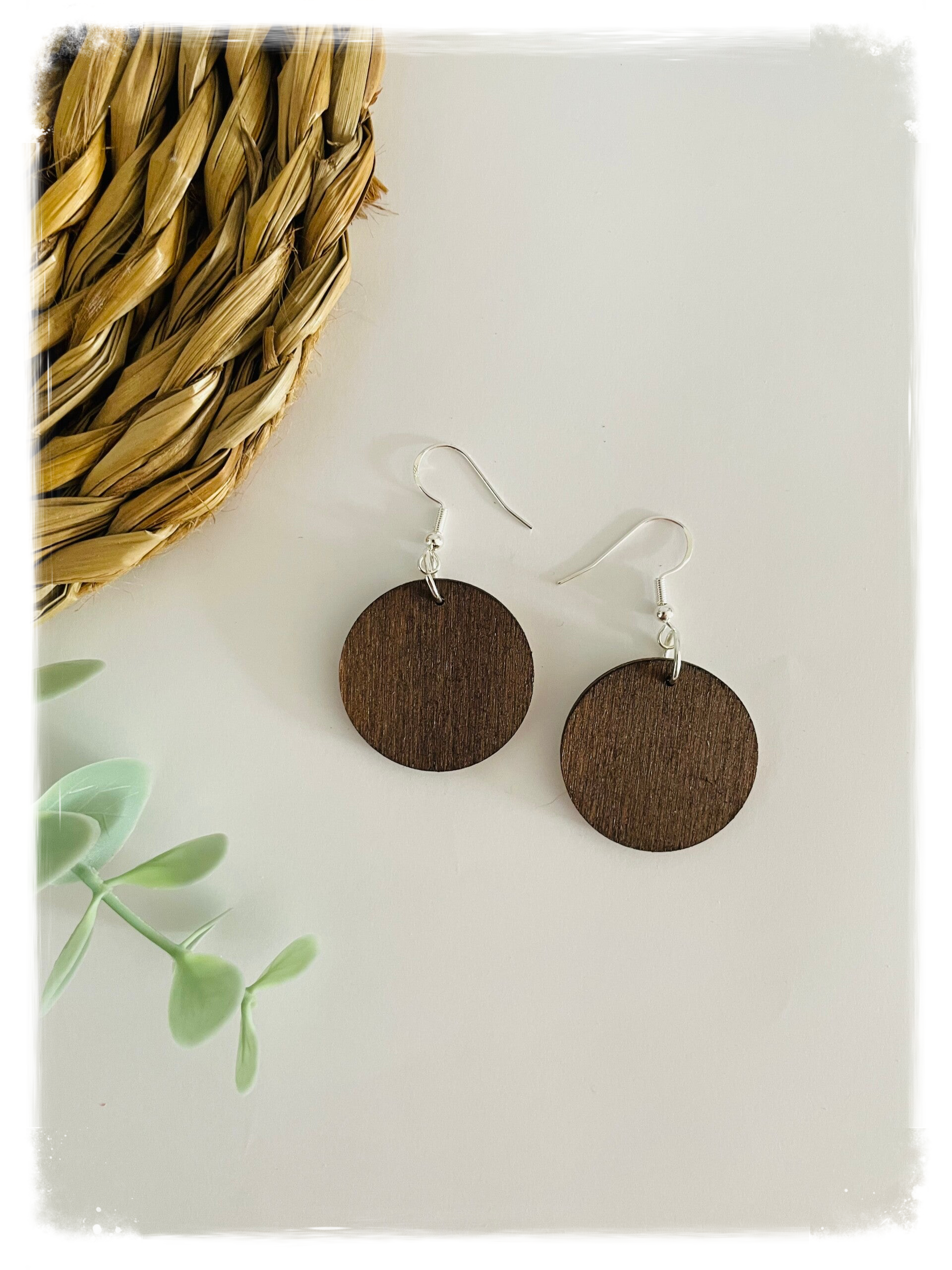 PENDIENTES DE MADERA