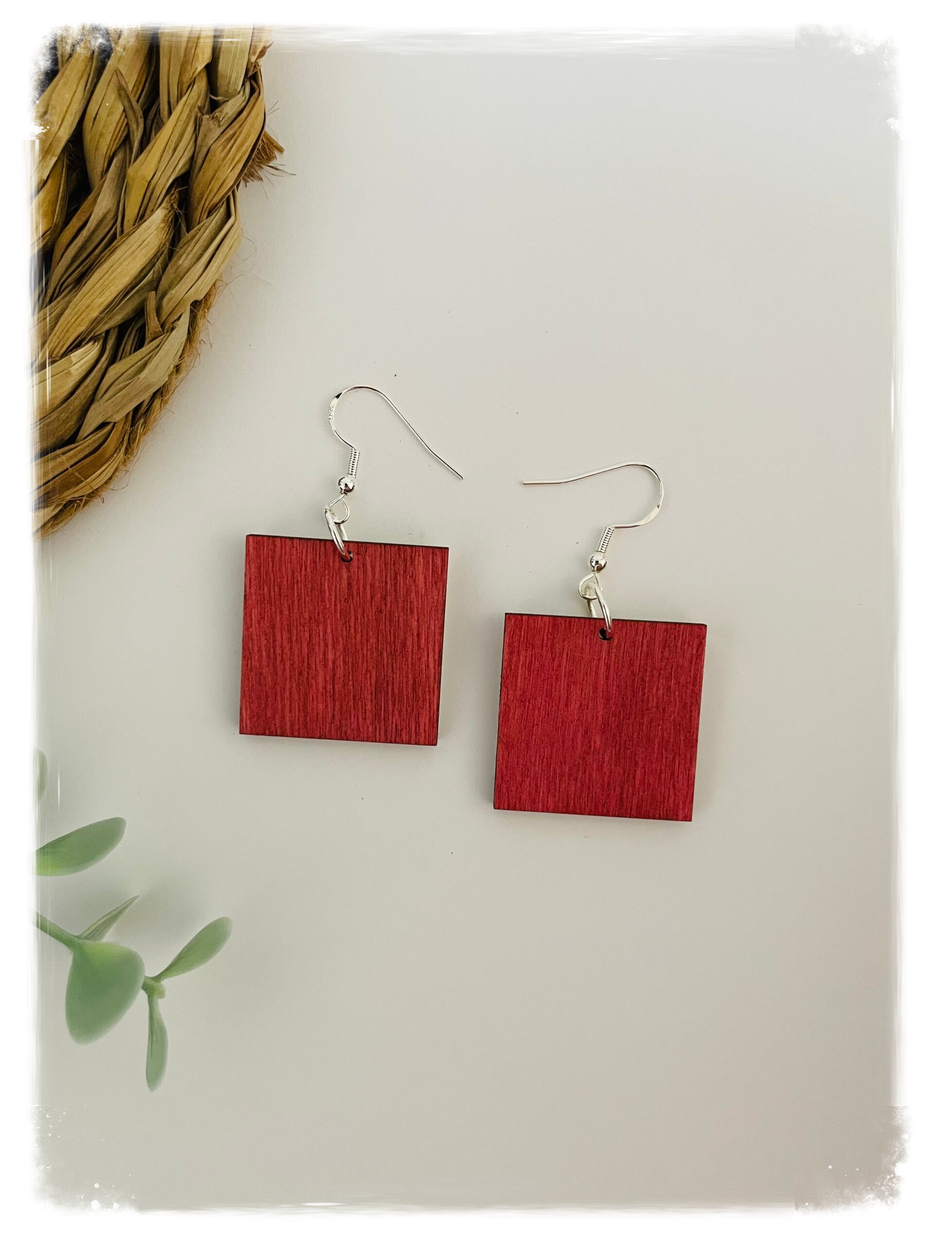 PENDIENTES DE MADERA