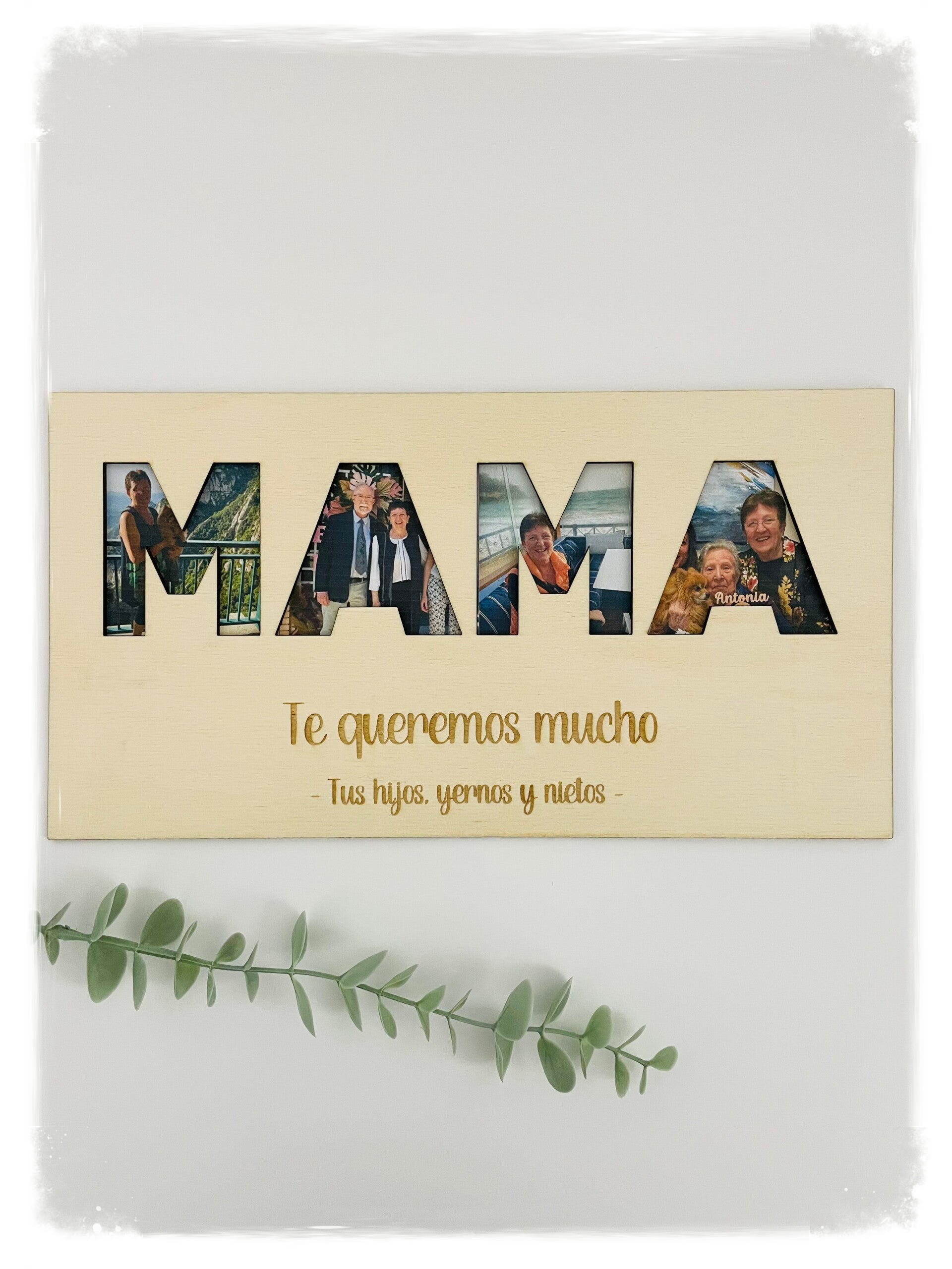PLACA MAMÁ FOTOS