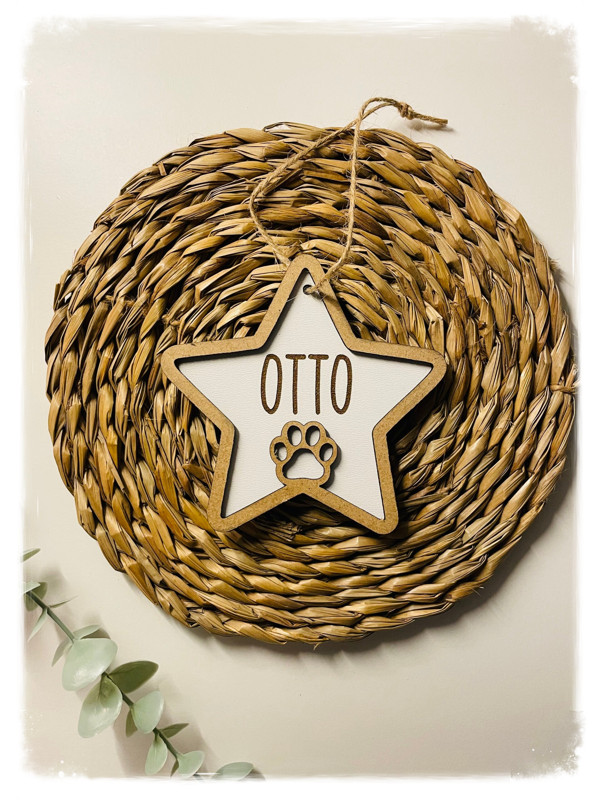 ESTRELLA NAVIDAD HUELLA BLANCA