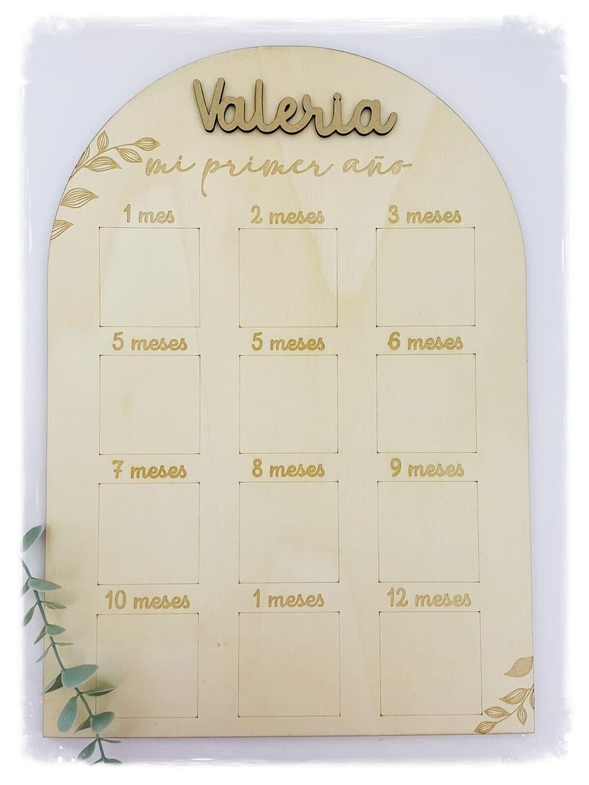 TABLERO MADERA FOTOS PRIMER AÑO