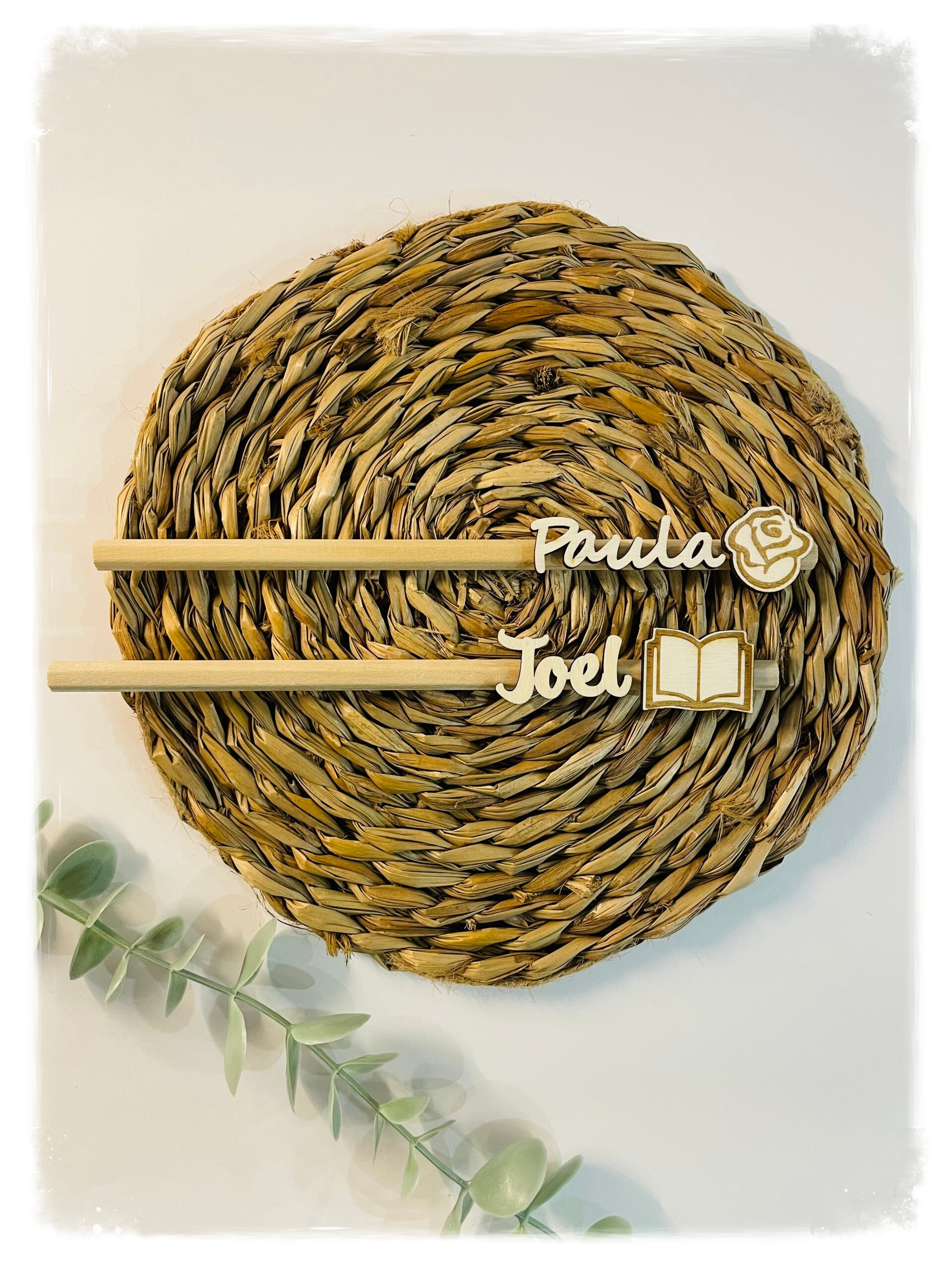 LÁPIZ CON NOMBRE Y ROSA/ LIBRO