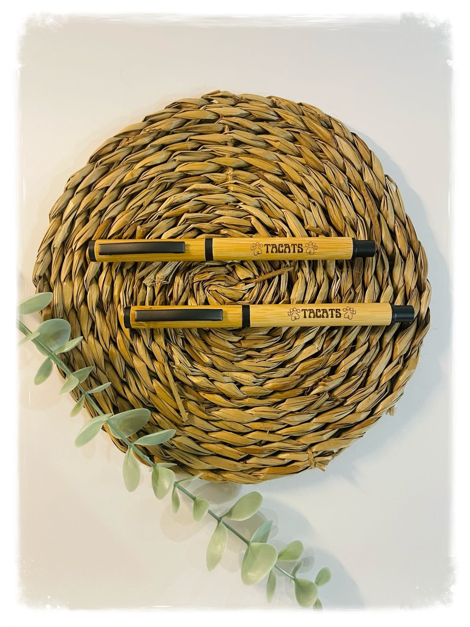 BOLÍGRAFO ROLLER DE BAMBÚ LOGOTIPO