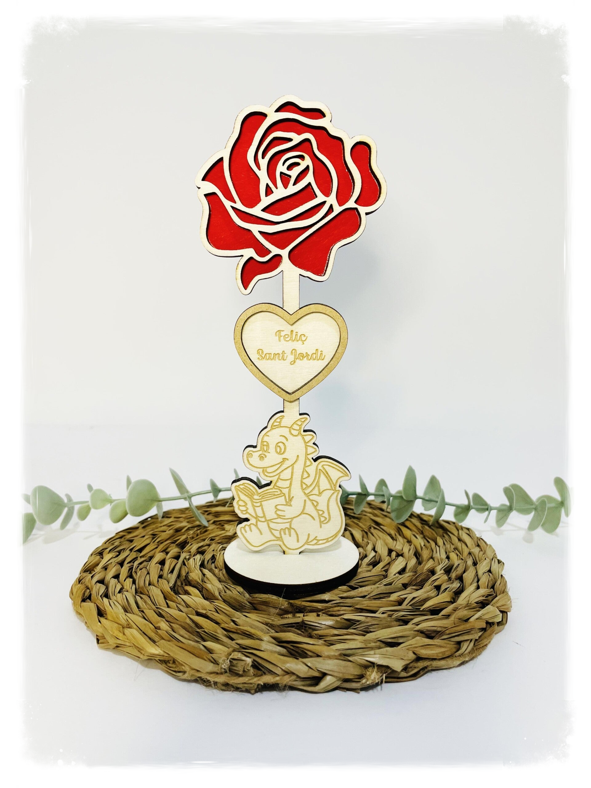 ROSA DE MADERA DRAGÓN CORAZÓN