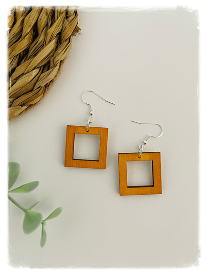 PENDIENTES DE MADERA