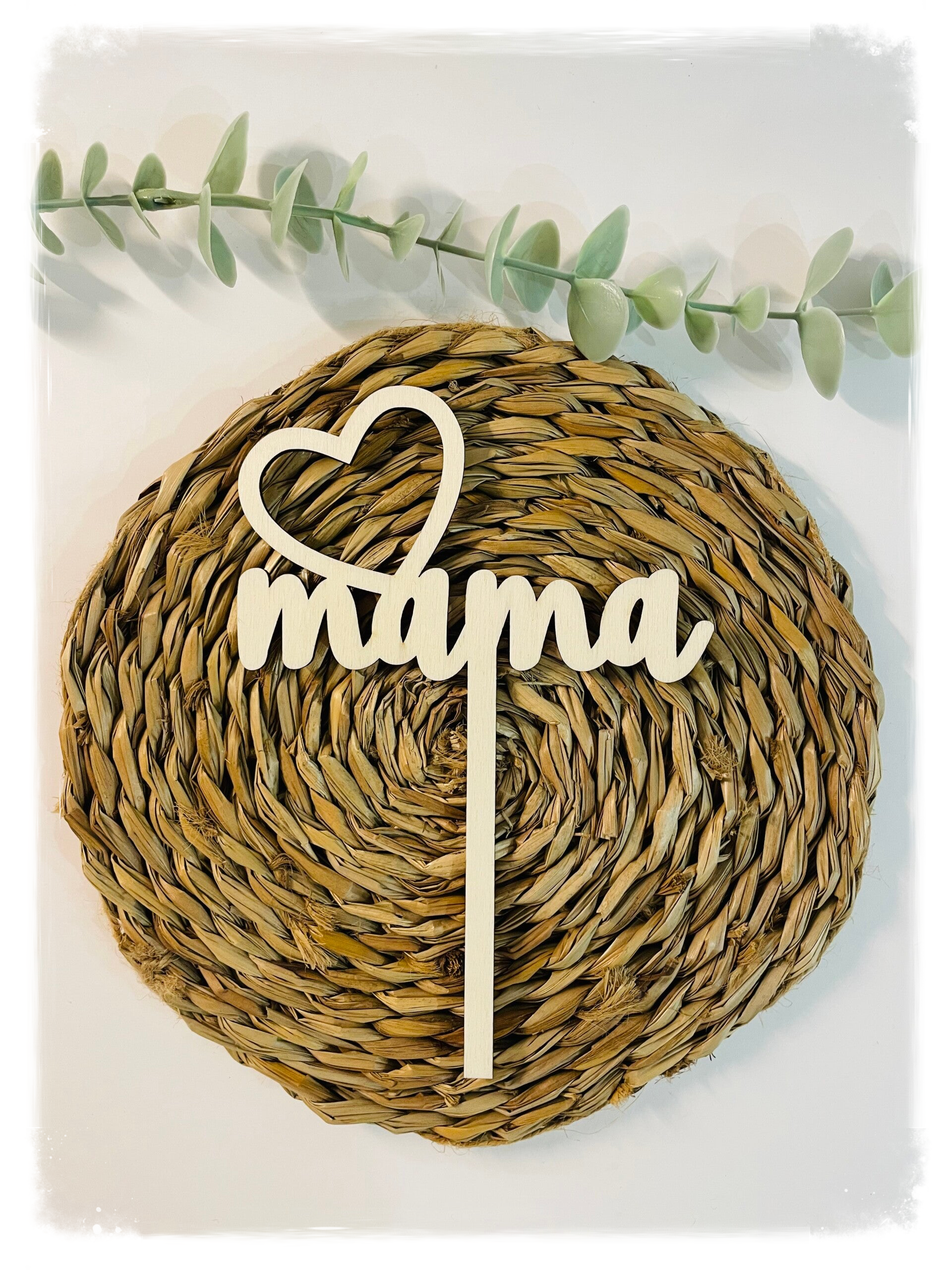 TOPPER CORAZÓN MAMA