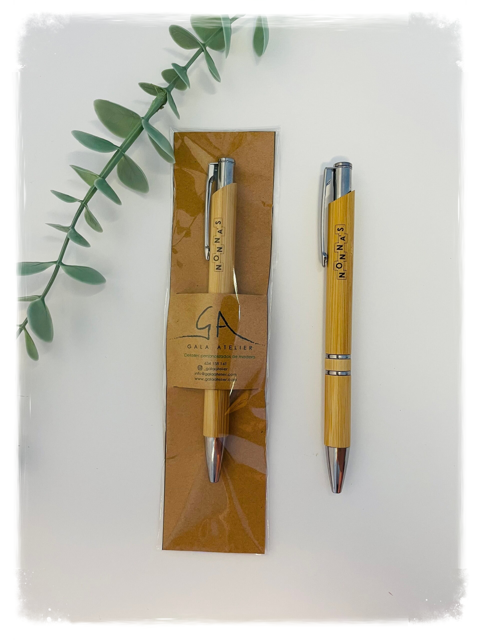 BOLÍGRAFO BAMBÚ LOGOTIPO