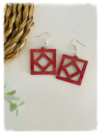 PENDIENTES DE MADERA
