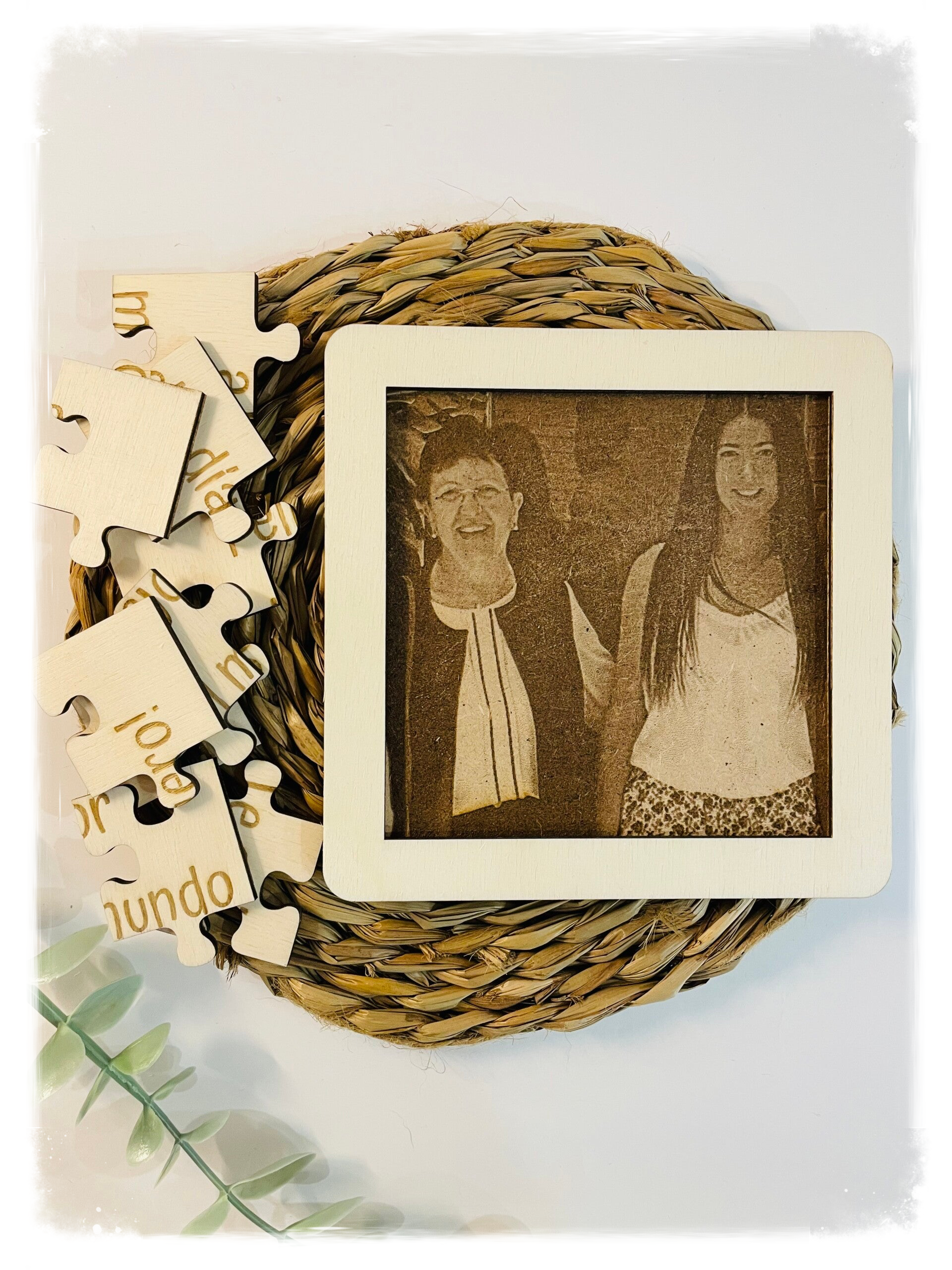 PUZZLE CON FOTO Y MENSAJE MAMÁ