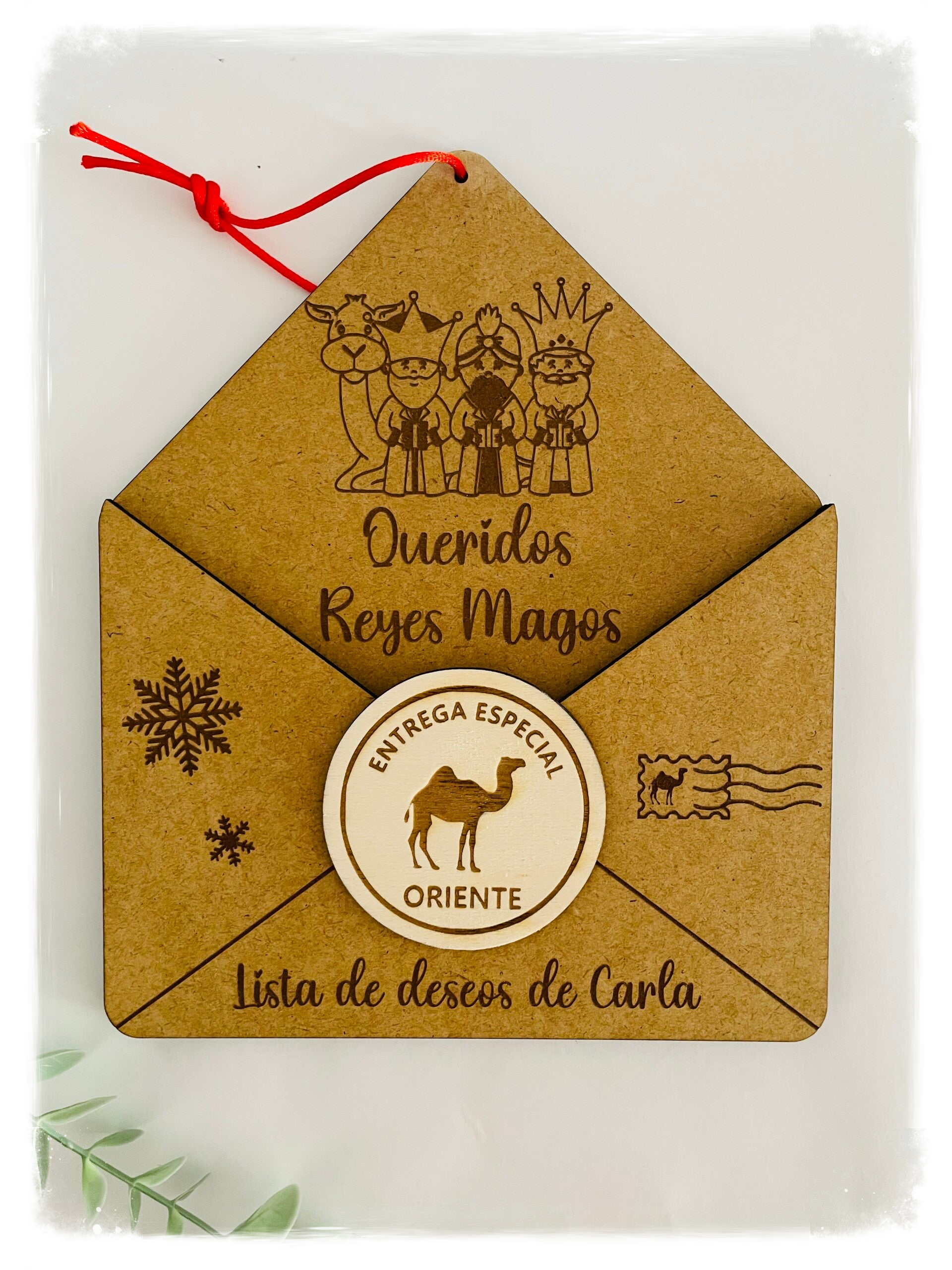 CARTA MADERA REYES MAGOS mdf