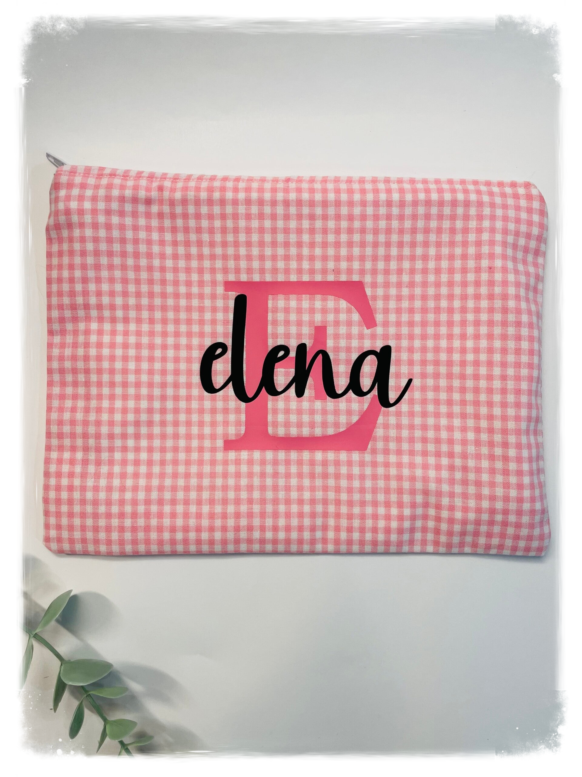 NECESER PLANO VICHY Rosa (algodón)