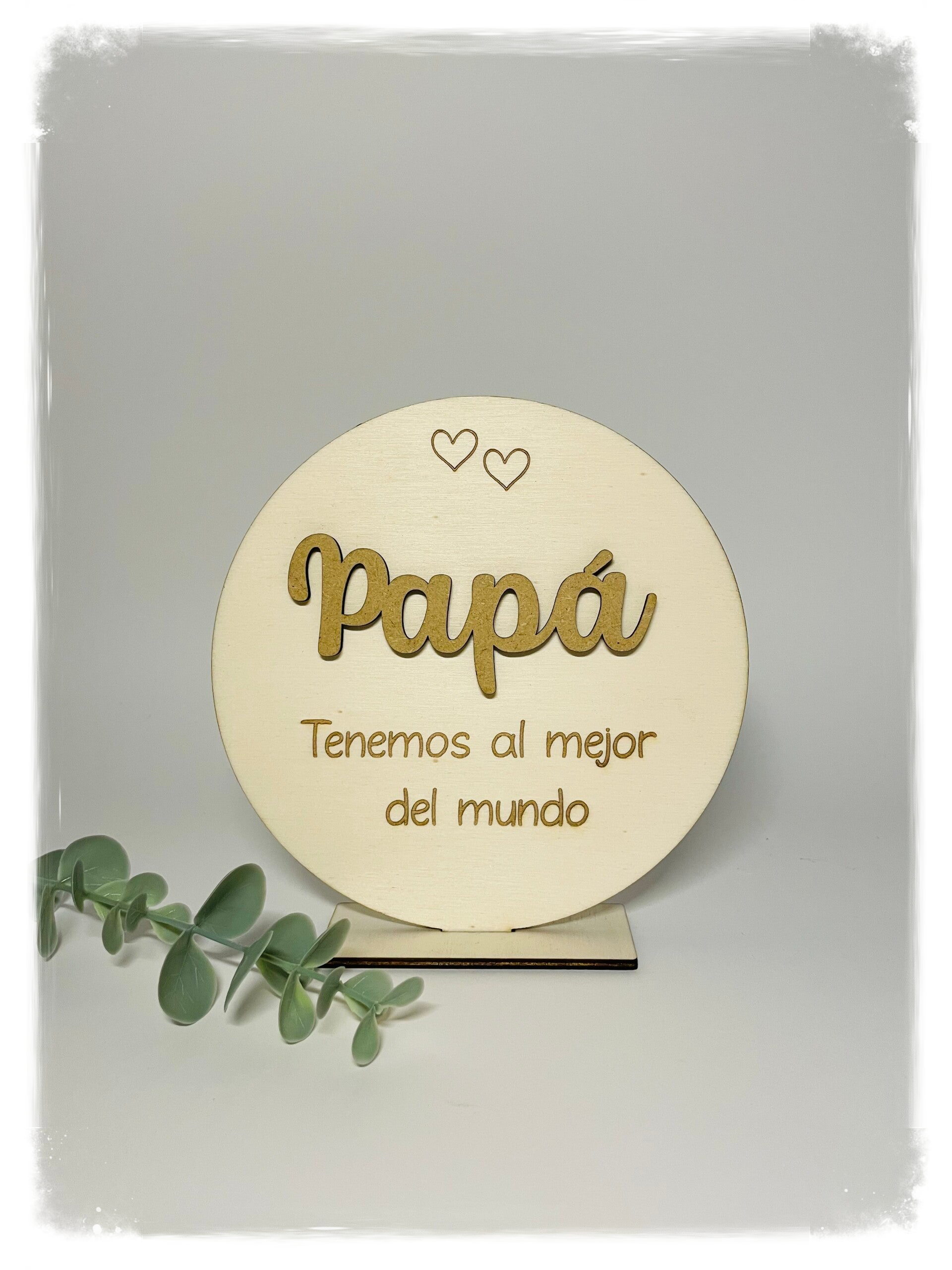 PLACA REDONDA PAPÁ