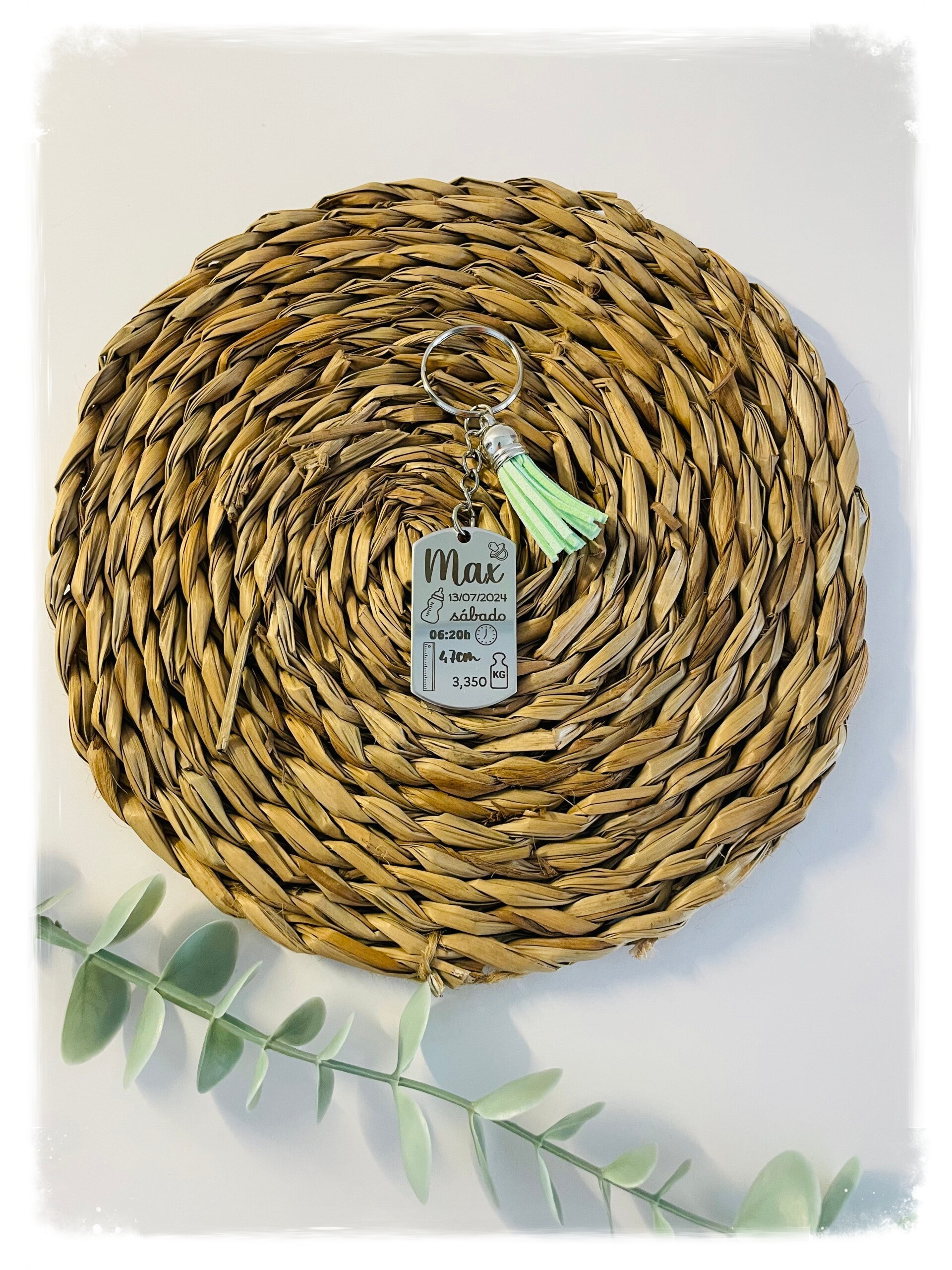 LLAVERO BEBÉ ACERO INOX