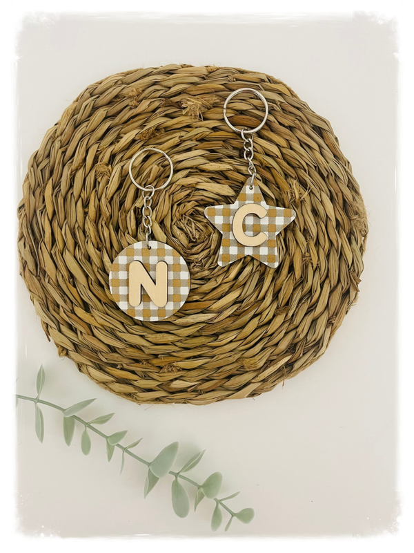 LLAVERO RELIEVE VICHY NATURE